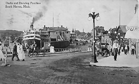South Haven Amusement Park - Docks And Dance Pavillion (newer photo)